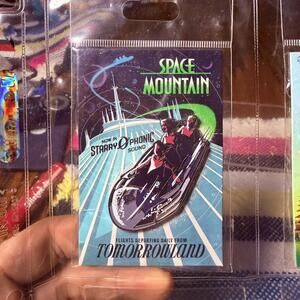 Disney WDI Space Mountain Poster Card LE300 Pin 2012 PP93576 NOS